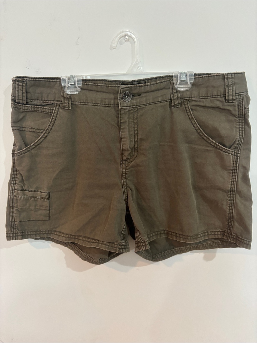 Good Vibes by Life is Good Olive Utility Women’s Shorts